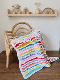 Rainbow Ruffle Blanket